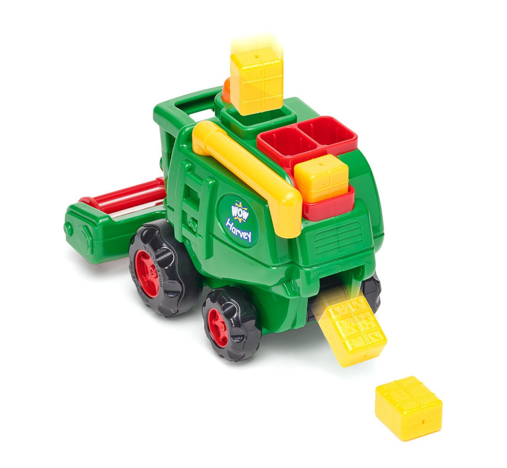 Speelvoertuig Harvey Harvester - set van 4 - Auto's en voertuigen WOW Toys - In den Olifant