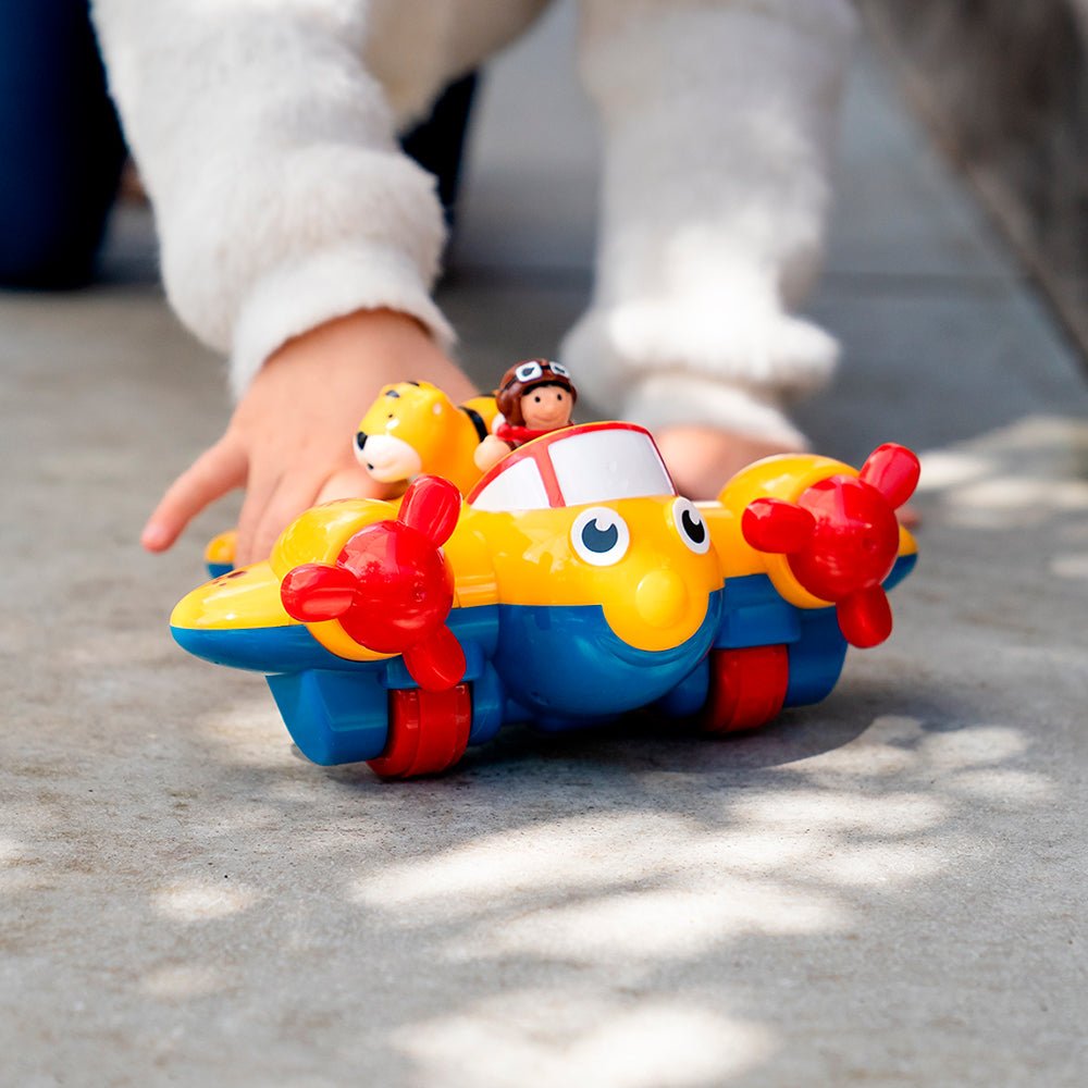 Speelvoertuig Johnny Jungle Plane - set van 3 - Vliegtuigen en helicopters WOW Toys - In den Olifant