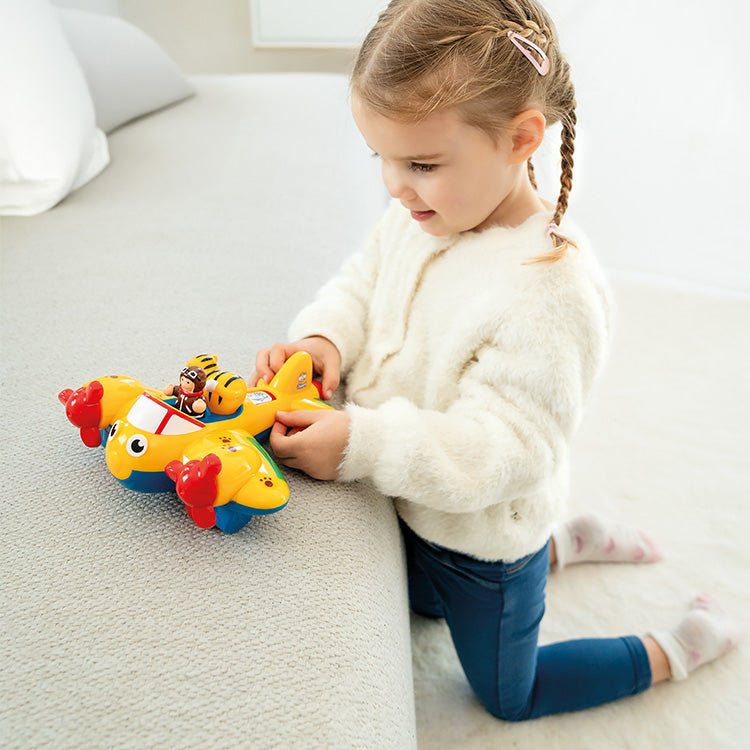 Speelvoertuig Johnny Jungle Plane - set van 3 - Vliegtuigen en helicopters WOW Toys - In den Olifant