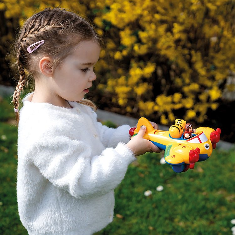 Speelvoertuig Johnny Jungle Plane - set van 3 - Vliegtuigen en helicopters WOW Toys - In den Olifant