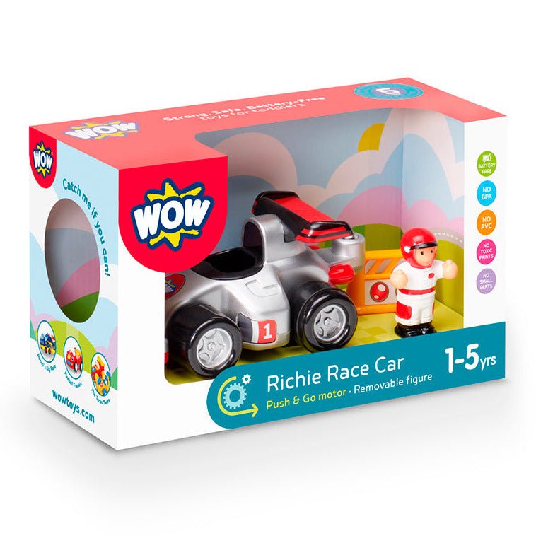 Speelvoertuig Richie Race Car - set van 3 - Speelvoertuigen WOW - In den Olifant