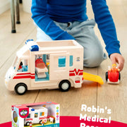 Speelvoertuig Robin's Medical Rescue - set van 5 - Speelvoertuigen WOW - In den Olifant