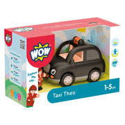Speelvoertuig Taxi Theo met 2 popjes - Auto's en voertuigen WOW Toys - In den Olifant