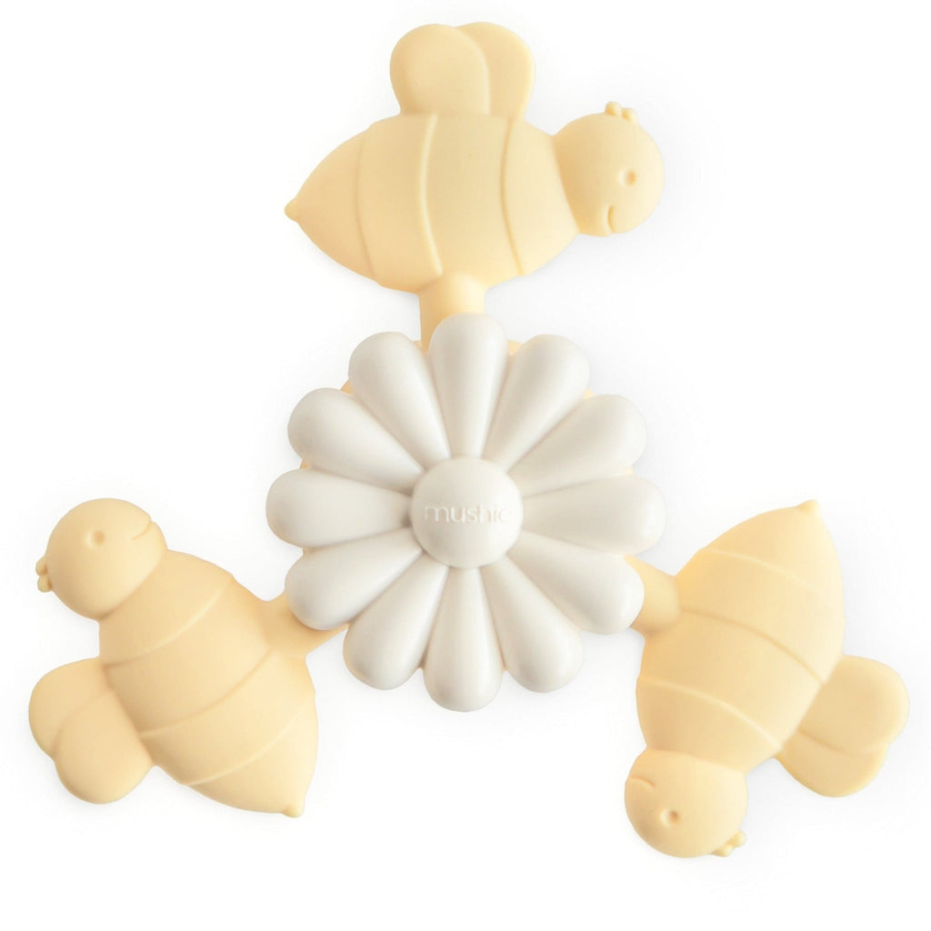 Spinner met zuignap - Suction Spinner Toy Bee - Activiteitenspeelgoed Mushie - In den Olifant