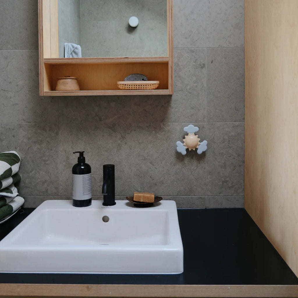 Spinner met zuignap - Suction Spinner Toy Sunshine - Activiteitenspeelgoed Mushie - In den Olifant