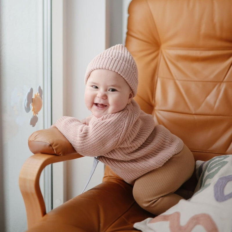 Spinner met zuignap - Suction Spinner Toy Sunshine - Activiteitenspeelgoed Mushie - In den Olifant