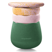 Spring Special Dynamic all Water Lily - set van 4 + GRATIS Pad Dark Blue - Poefs en kinderzetels Stapelstein - In den Olifant