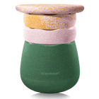 Spring Special Dynamic all Water Lily - set van 4 + GRATIS Pad Dark Blue - Poefs en kinderzetels Stapelstein - In den Olifant