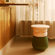 Spring Special Dynamic all Water Lily - set van 4 + GRATIS Pad Dark Blue - Poefs en kinderzetels Stapelstein - In den Olifant