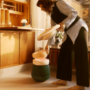 Spring Special Dynamic all Water Lily - set van 4 + GRATIS Pad Dark Blue - Poefs en kinderzetels Stapelstein - In den Olifant