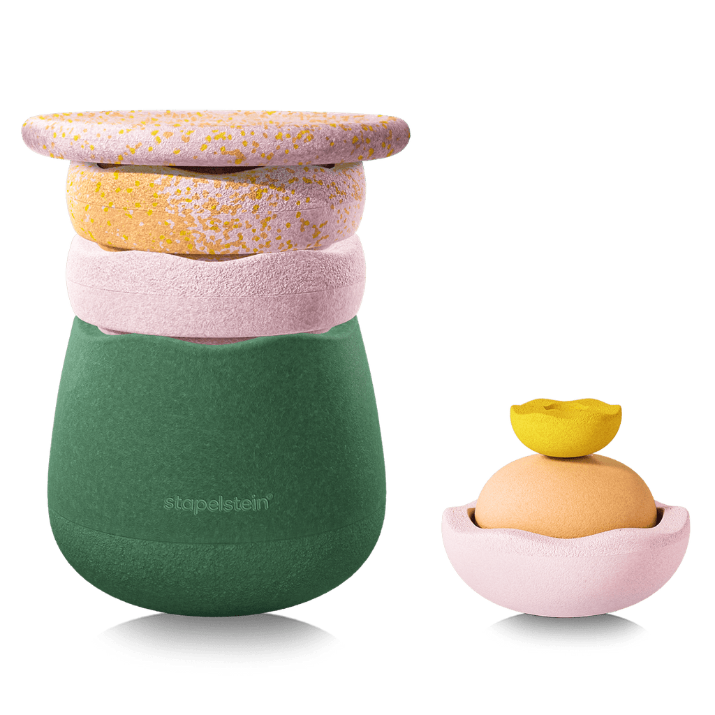 Spring Special Dynamic Complete Water Lily - set van 7 + GRATIS Pad Dark Blue - Open ended speelgoed Stapelstein - In den Olifant