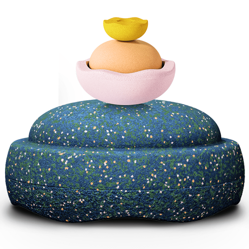 Spring Special Water Play Set - set van 4 + GRIMMS drumstok - Waterspeelgoed Stapelstein - In den Olifant