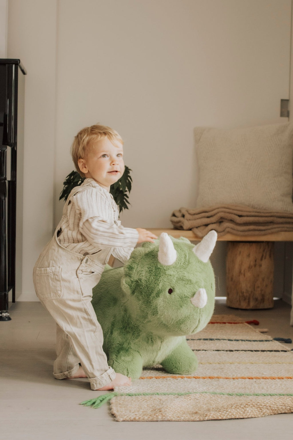 Springdier Soft bouncy dino - Balansspeelgoed Wild & Soft - In den Olifant