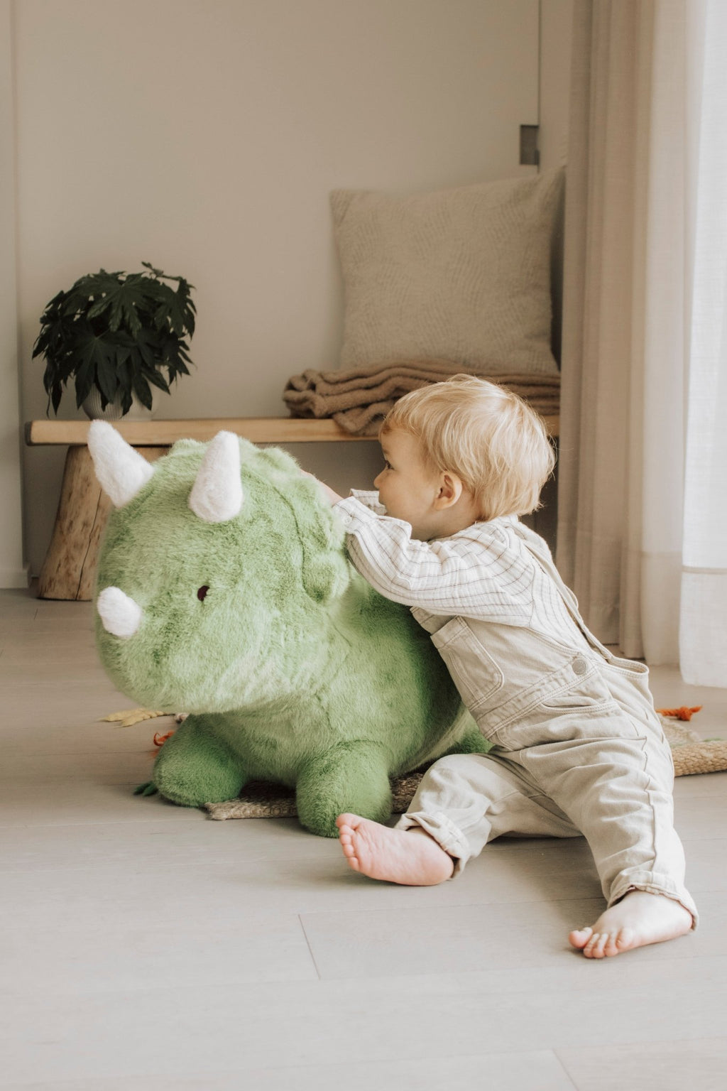 Springdier Soft bouncy dino - Balansspeelgoed Wild & Soft - In den Olifant