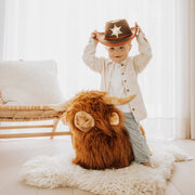 Springdier Soft bouncy Hooglandkoe - Balansspeelgoed Wild & Soft - In den Olifant