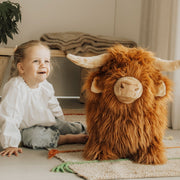 Springdier Soft bouncy Hooglandkoe - Balansspeelgoed Wild & Soft - In den Olifant