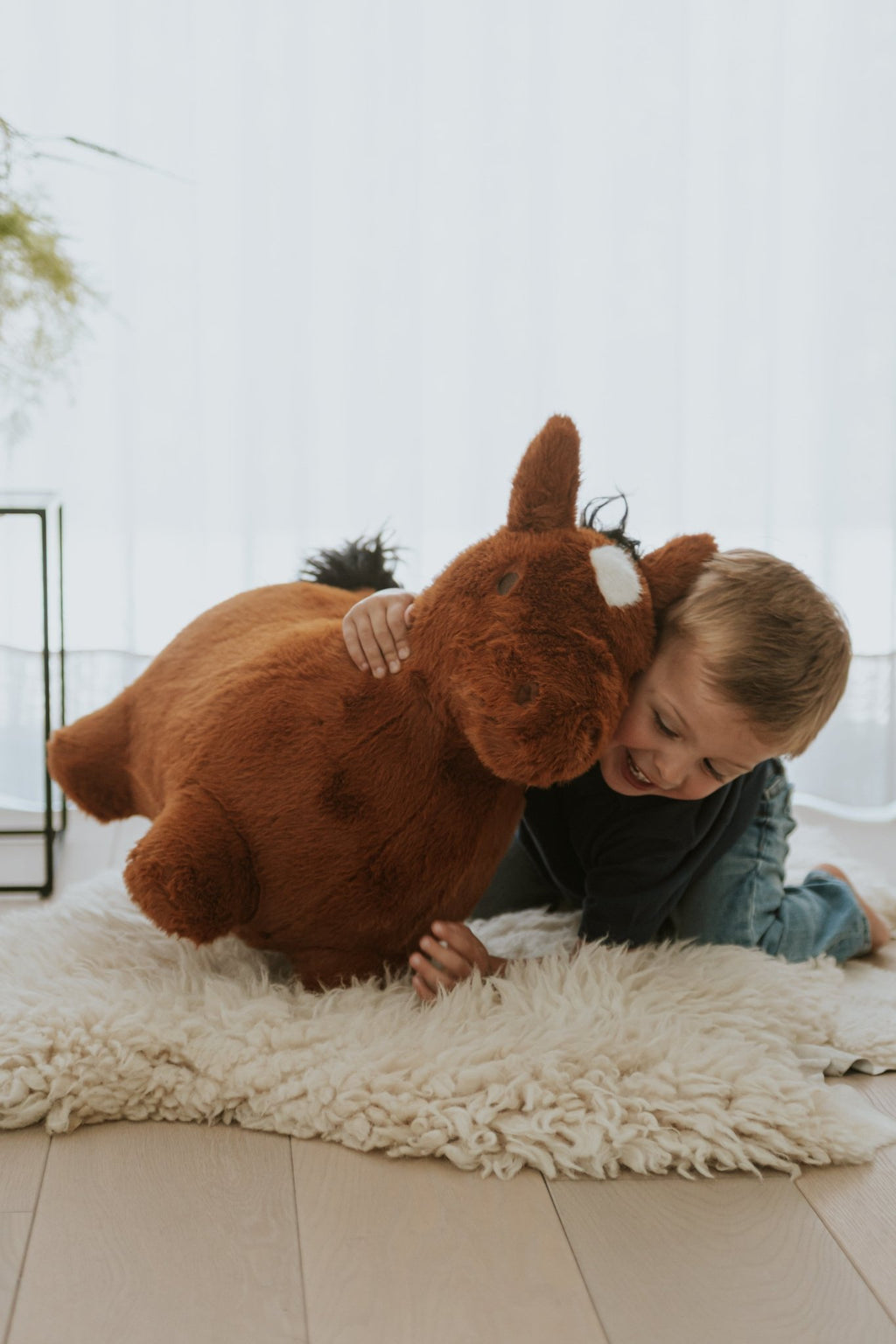 Springdier Soft Bouncy Paard - Balansspeelgoed Wild & Soft - In den Olifant