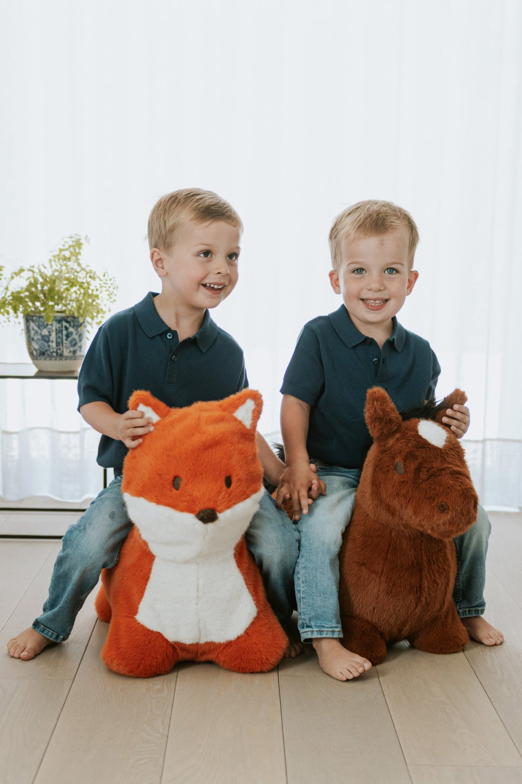 Springdier Soft Bouncy Paard - Balansspeelgoed Wild & Soft - In den Olifant