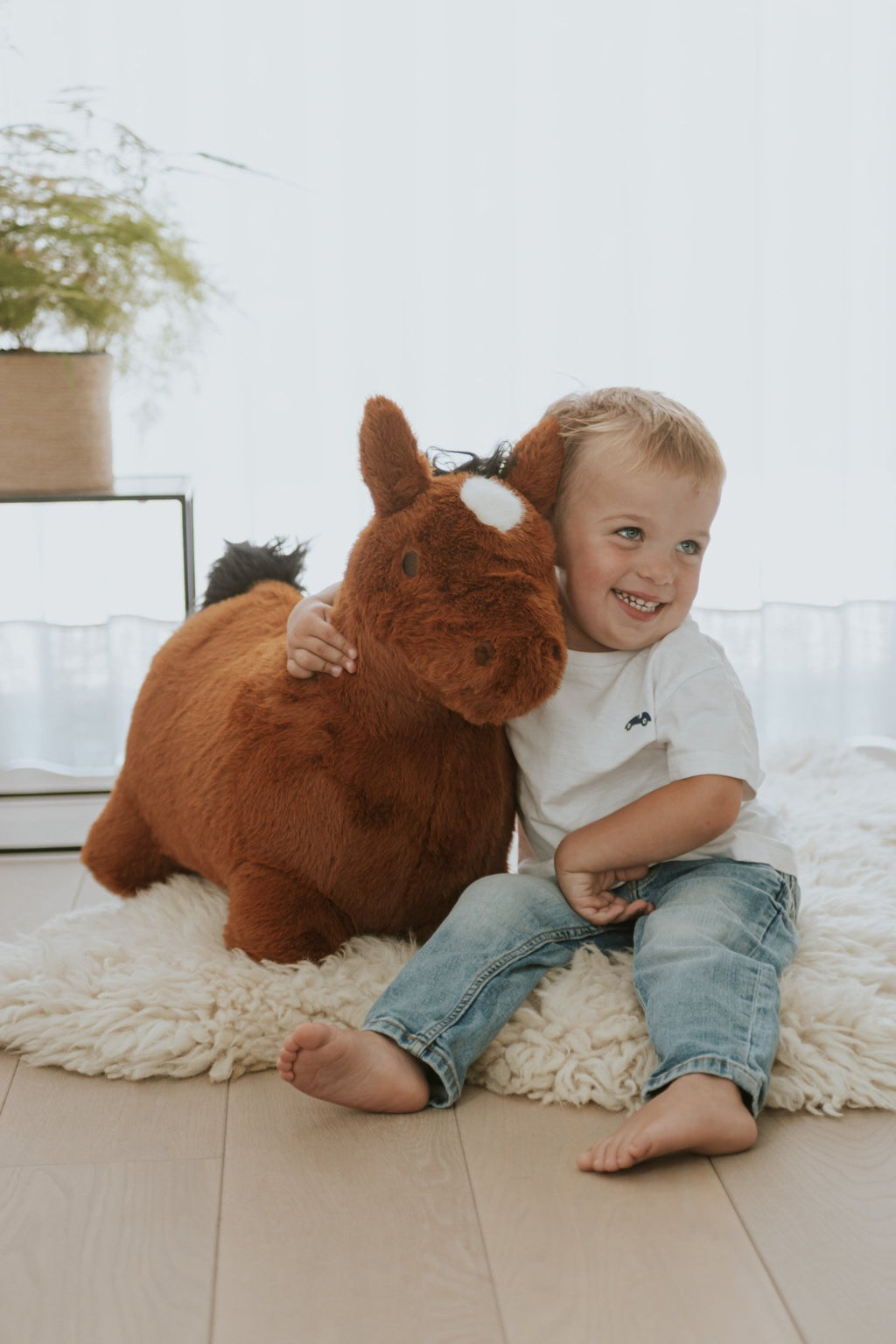 Springdier Soft Bouncy Paard - Balansspeelgoed Wild & Soft - In den Olifant