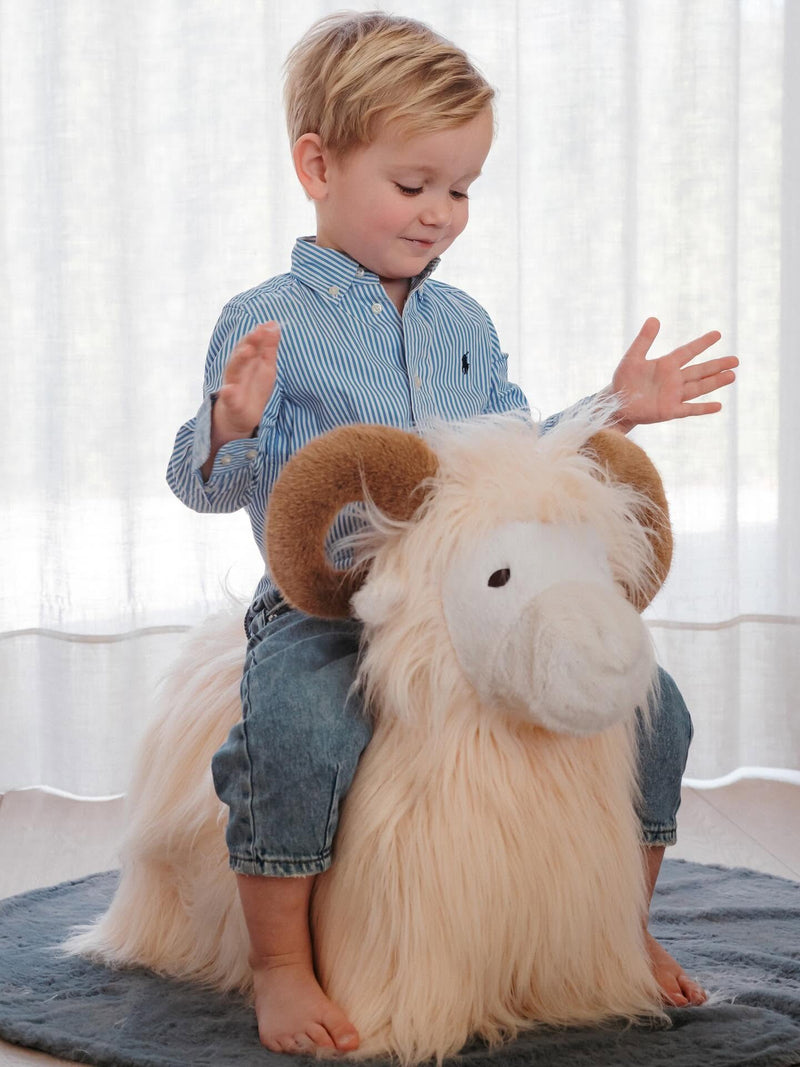 Springdier Soft bouncy Ram - Balansspeelgoed Wild & Soft - In den Olifant