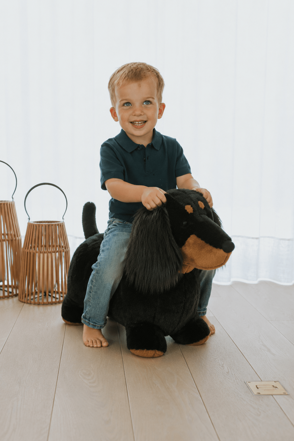 Springdier Soft Bouncy Teckel - Balansspeelgoed Wild & Soft - In den Olifant