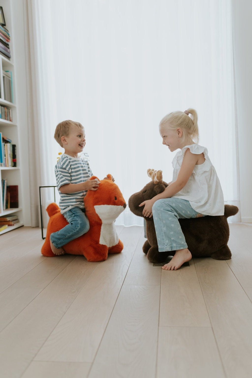 Springdier Soft Bouncy Vos - Balansspeelgoed Wild & Soft - In den Olifant