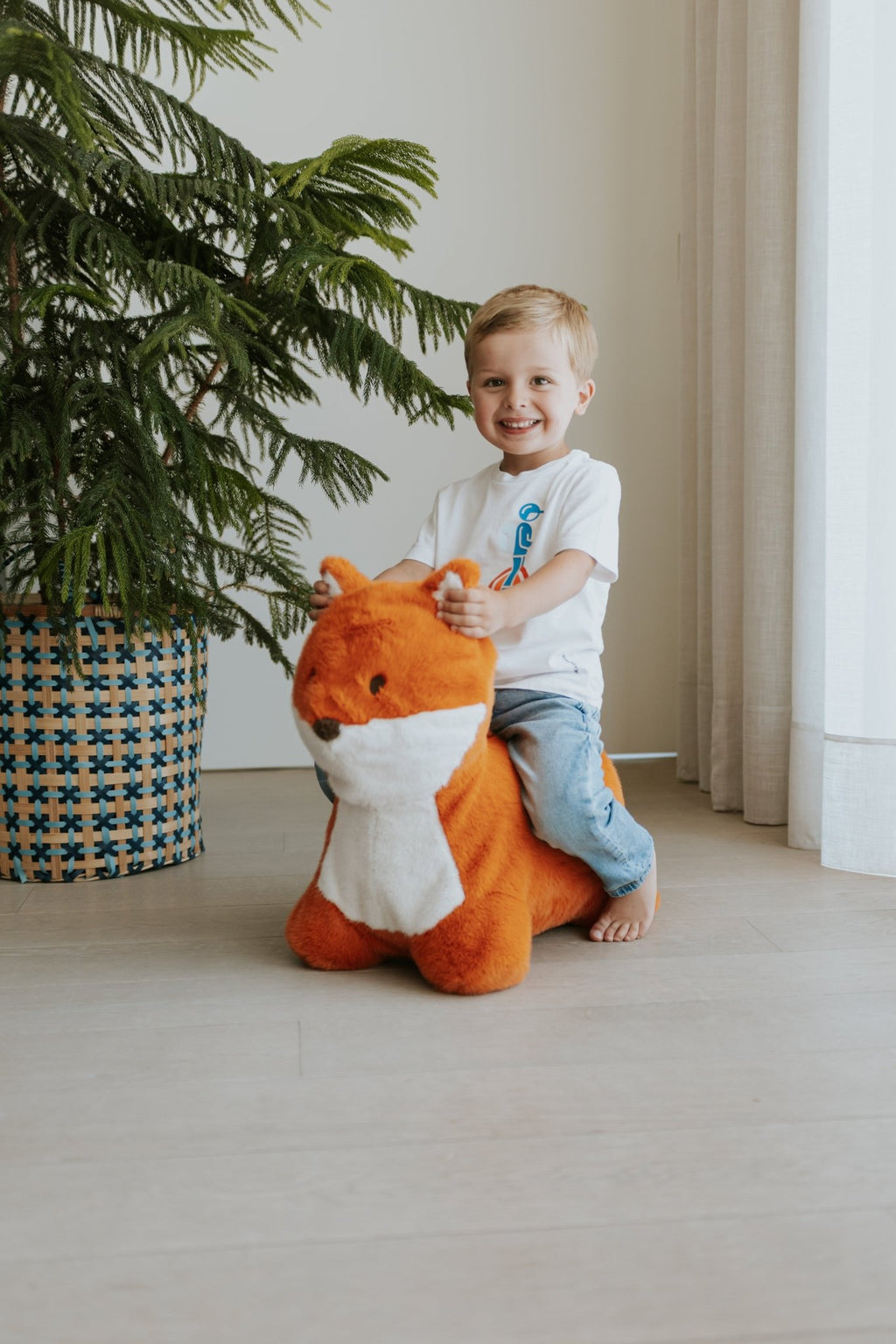 Springdier Soft Bouncy Vos - Balansspeelgoed Wild & Soft - In den Olifant