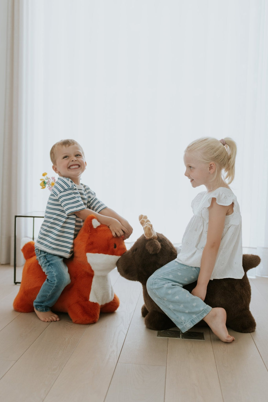 Springdier Soft Bouncy Vos - Balansspeelgoed Wild & Soft - In den Olifant