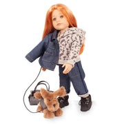 Staande Pop Hannah en haar hond Polly - 50 cm - Staande poppen Götz - In den Olifant