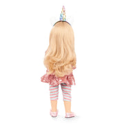Staande Pop Happy Kidz Anna Unicorn - 50 cm - Staande poppen Götz - In den Olifant