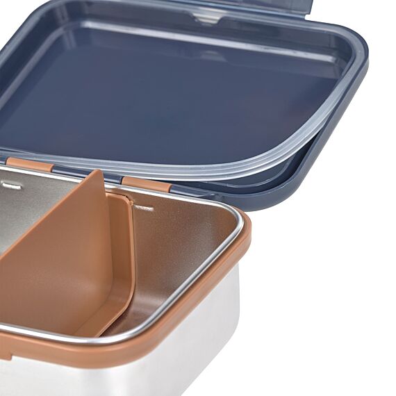 Lässig Lunchbox - Stainless Steel - Happy Prints - Midnight Blue Lässig Lunchbox - Stainless Steel - Happy Prints - Midnight Blue
