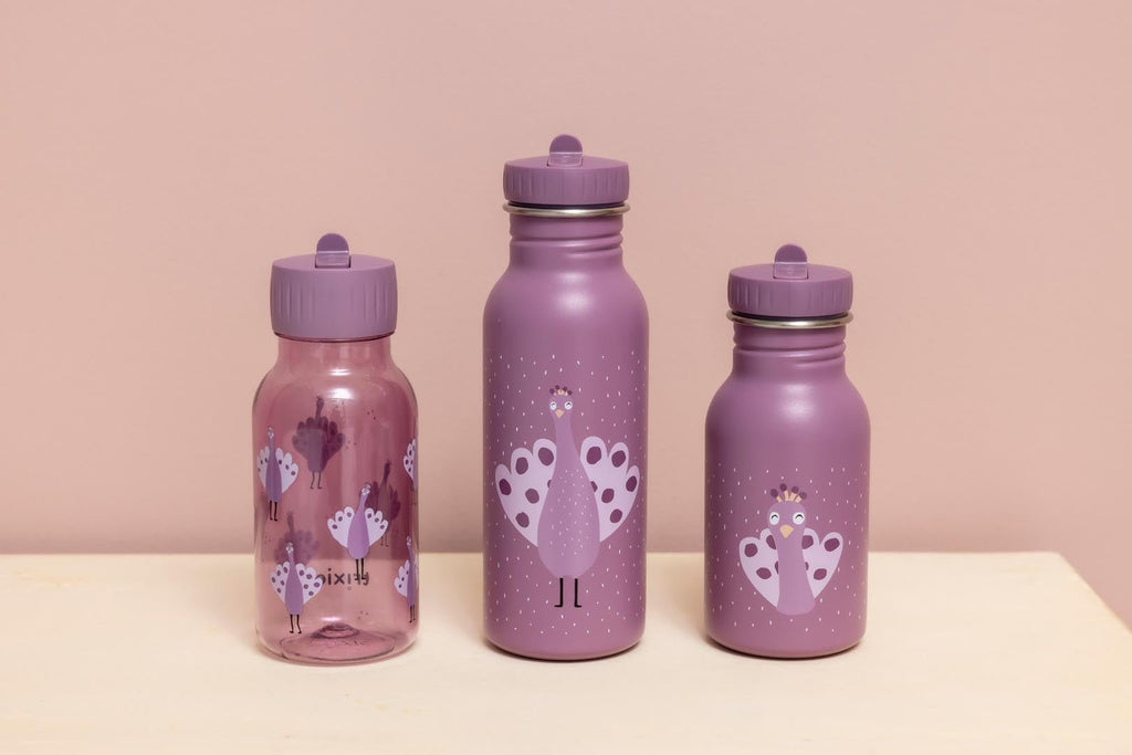 Stalen drinkfles Mrs. Peacock - 350 ml - Drinkflessen Trixie - In den Olifant