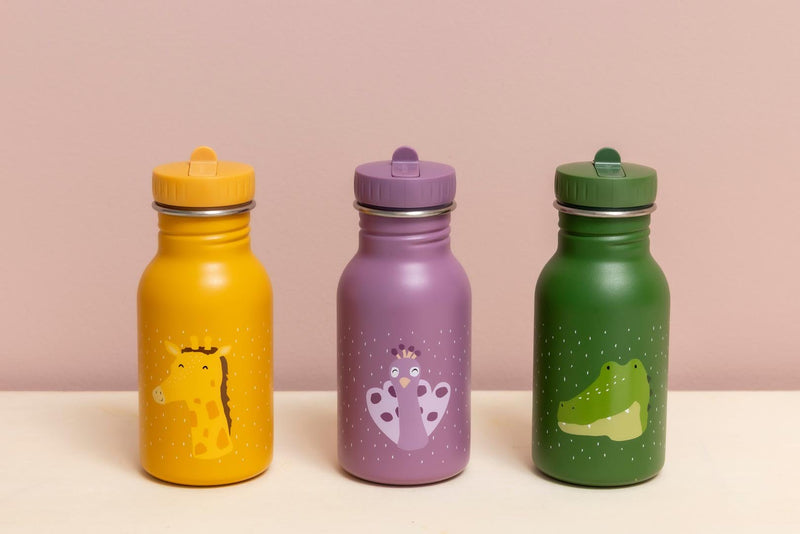 Stalen drinkfles Mrs. Peacock - 350 ml - Drinkflessen Trixie - In den Olifant