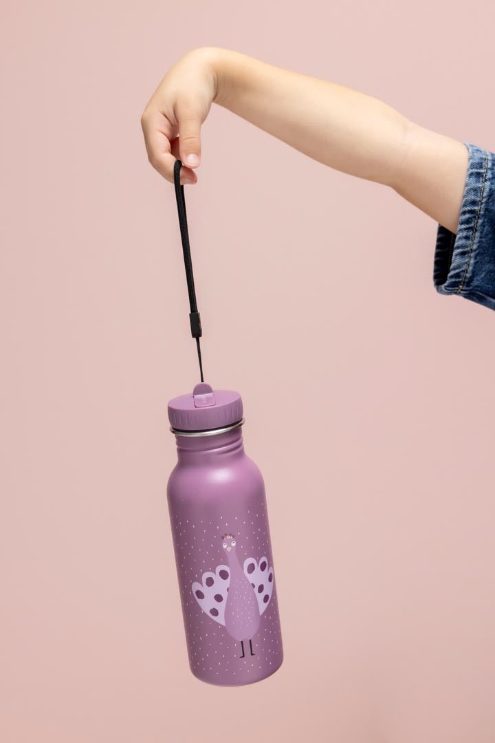 Stalen drinkfles Mrs. Peacock - 500 ml - Drinkflessen Trixie - In den Olifant