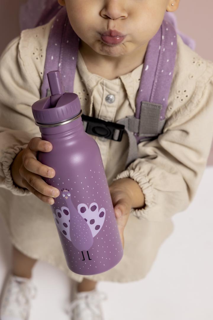 Stalen drinkfles Mrs. Peacock - 500 ml - Drinkflessen Trixie - In den Olifant