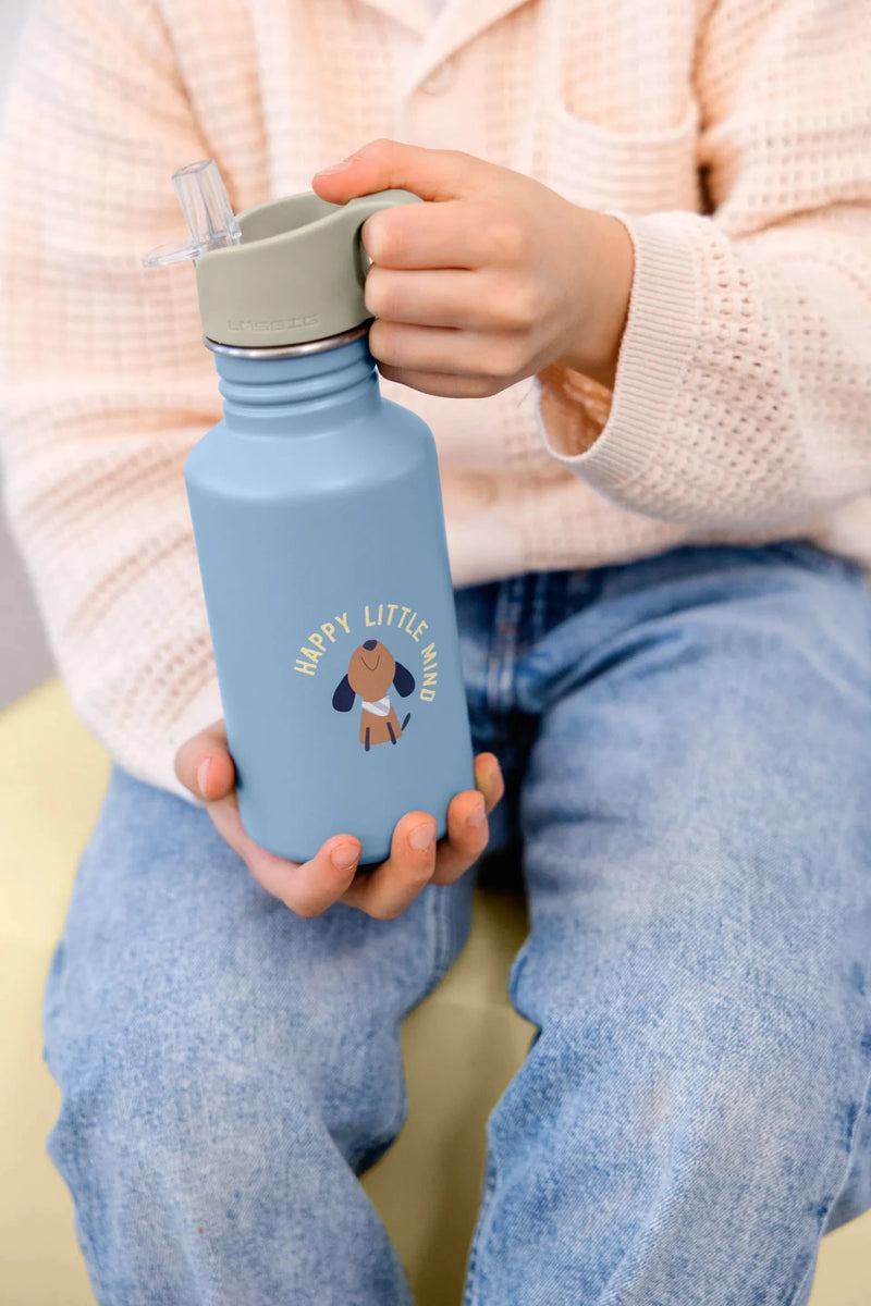 Stalen drinkfles Pattern Party blue/green - 500 ml - Drinkflessen Lässig - In den Olifant