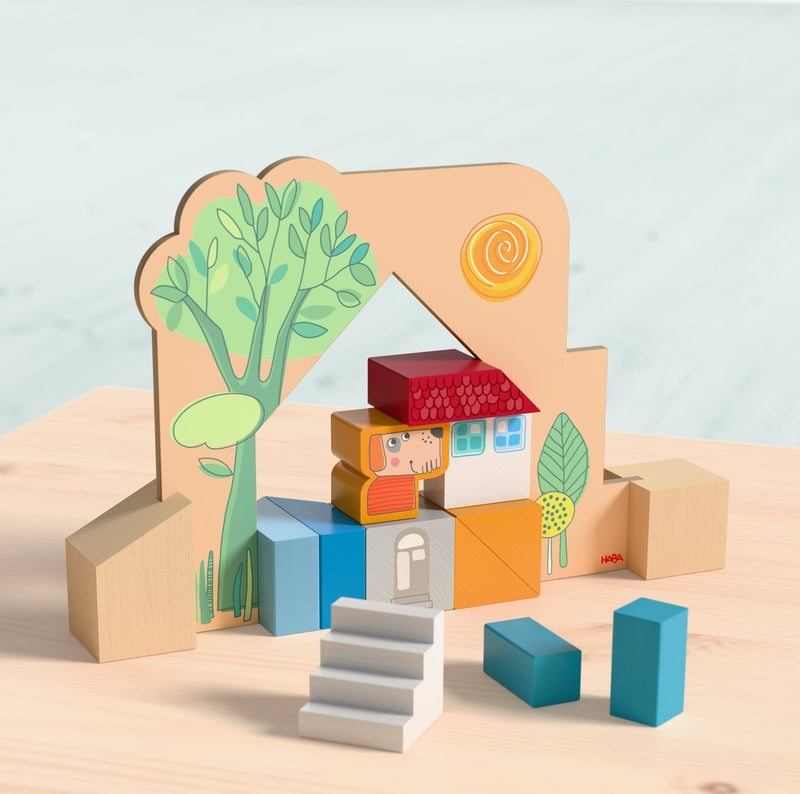 Stapel - en legspel Bouwplezier - Bouwsets Haba - In den Olifant