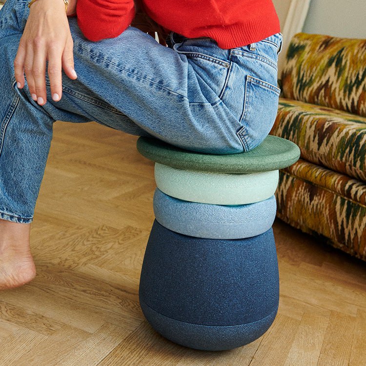 Stapelstein® Base - Schemerblauw - Open ended speelgoed Stapelstein - In den Olifant