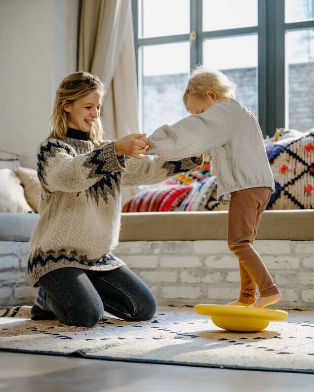 Stapelstein Board - Geel - Balansspeelgoed Stapelstein - In den Olifant