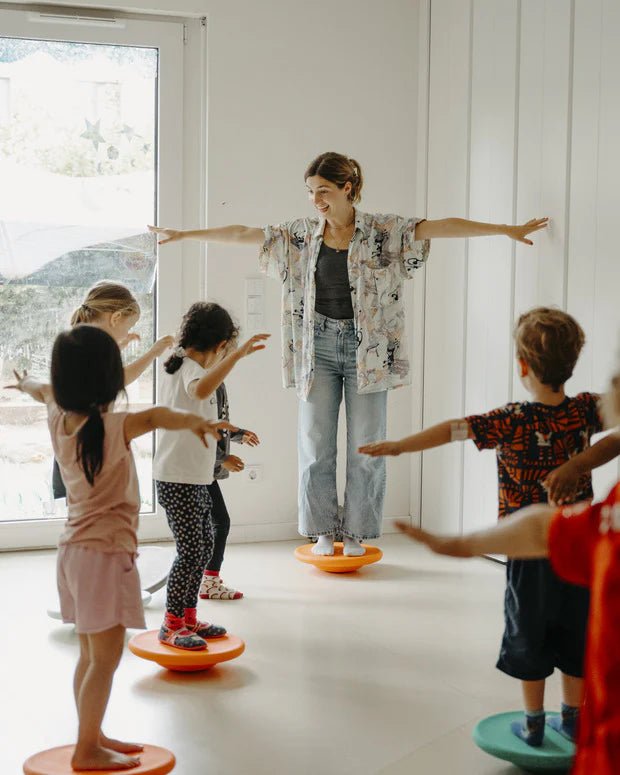 Stapelstein Board - Oranje - Balansspeelgoed Stapelstein - In den Olifant