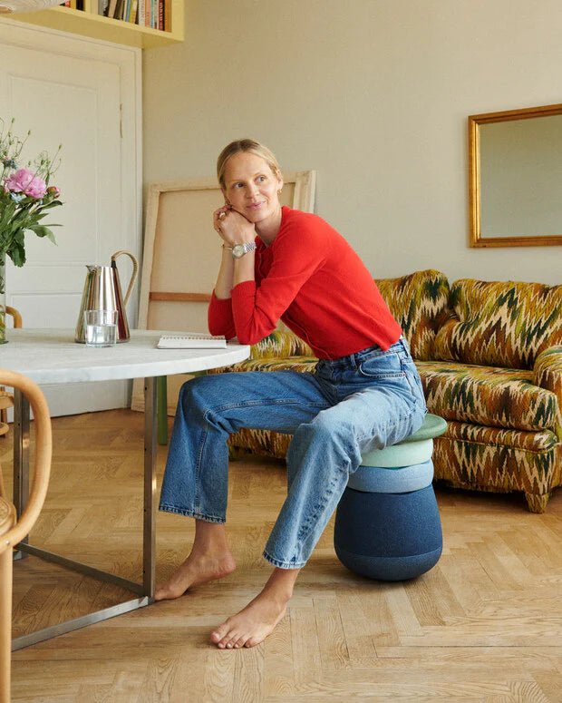 Stapelstein® Dynamic All Waters & Greens - set van 4 - Poefs en kinderzetels Stapelstein - In den Olifant