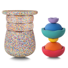 Stapelstein® Dynamic Complete Super Confetti - 10 delig - Open ended speelgoed Stapelstein - In den Olifant