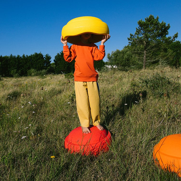 Stapelstein® GROW Rainbow Classic - set van 6 XL stenen - Open ended speelgoed Stapelstein - In den Olifant