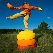 Stapelstein® GROW Rainbow Classic - set van 6 XL stenen - Open ended speelgoed Stapelstein - In den Olifant