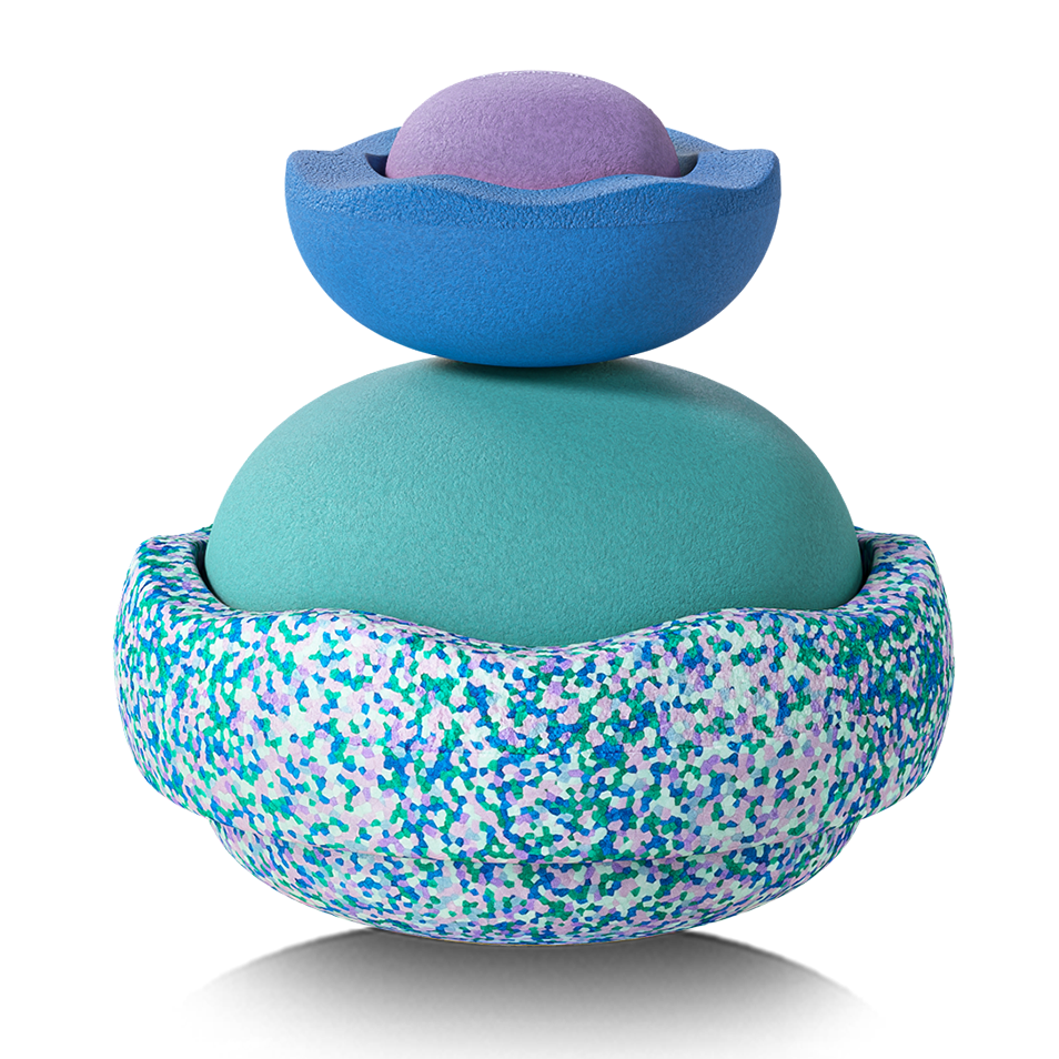 Stapelstein® Inside Classic Cool - set van 4 - Open ended speelgoed Stapelstein - In den Olifant