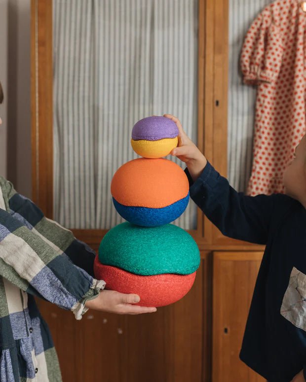 Stapelstein Inside Classic - set van 8 - Open ended speelgoed Stapelstein - In den Olifant