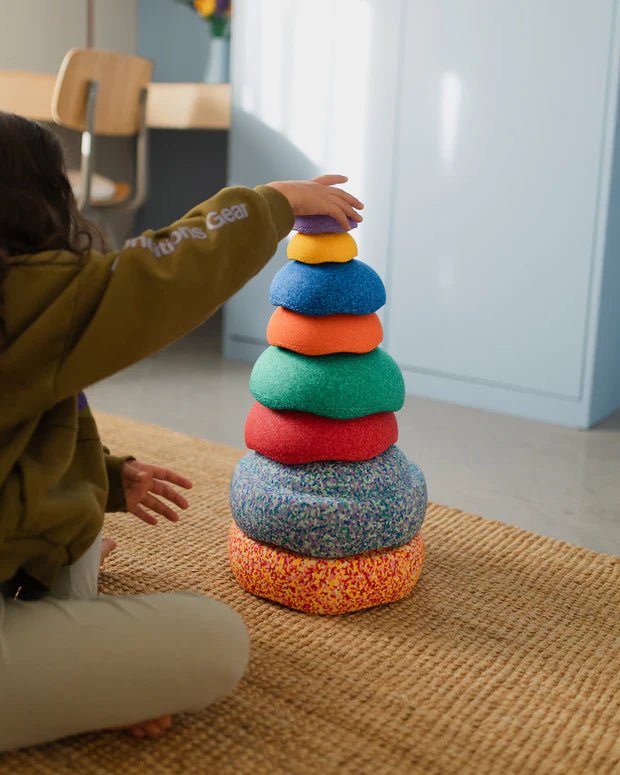 Stapelstein Inside Classic - set van 8 - Open ended speelgoed Stapelstein - In den Olifant