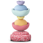 Stapelstein Inside Pastel Blush - set van 7 - Sorteer - en stapelspeelgoed Stapelstein - In den Olifant