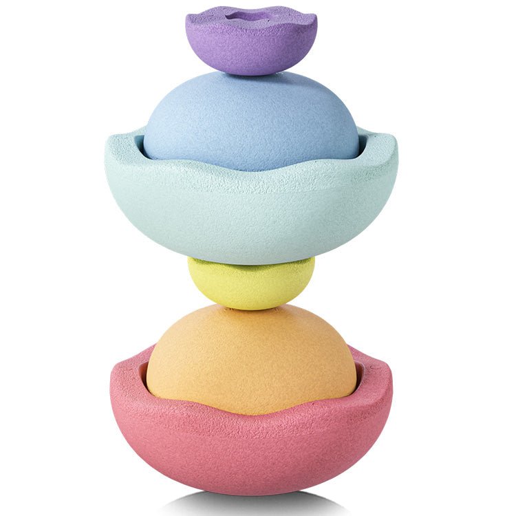 Stapelstein Inside Pastel - set van 6 - Open ended speelgoed Stapelstein - In den Olifant