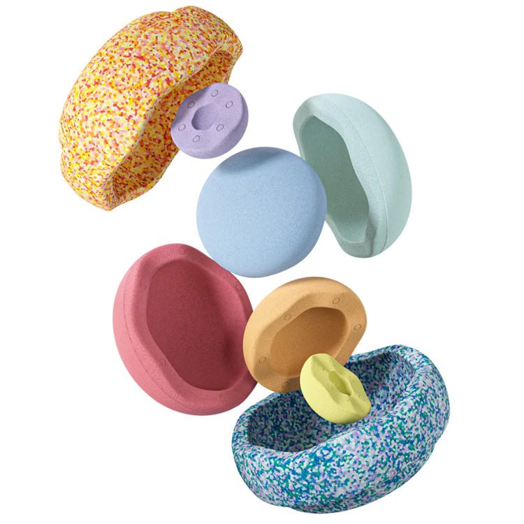 Stapelstein Inside Pastel - set van 8 - Open ended speelgoed Stapelstein - In den Olifant